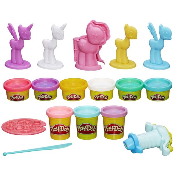 Play-Doh Make & Style Ponies Set, My Little Pony Toys and Figures, Kids Arts and Crafts Playset (Amazon Exclusive) - Image 2