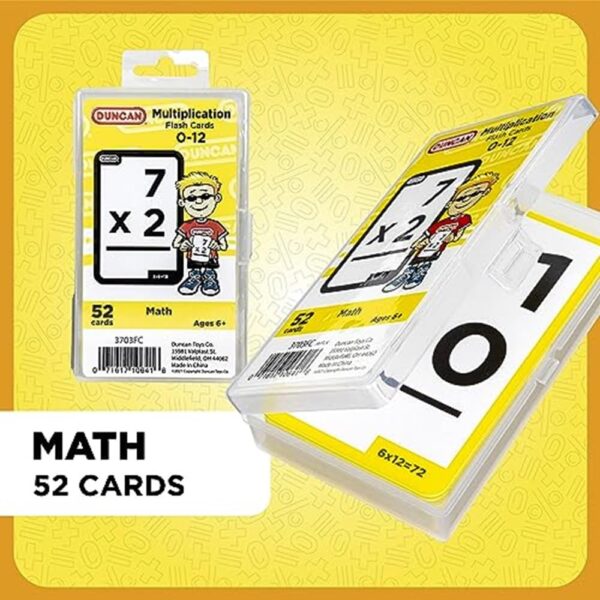 Duncan Flash Cards- Multiplication 3703FC Yellow & White, Medium - Image 3