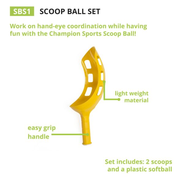 Champion Sports Scoop Ball Game: Classic Kids Outdoor Party Gear for Lawn, Camping & Beach - Image 5