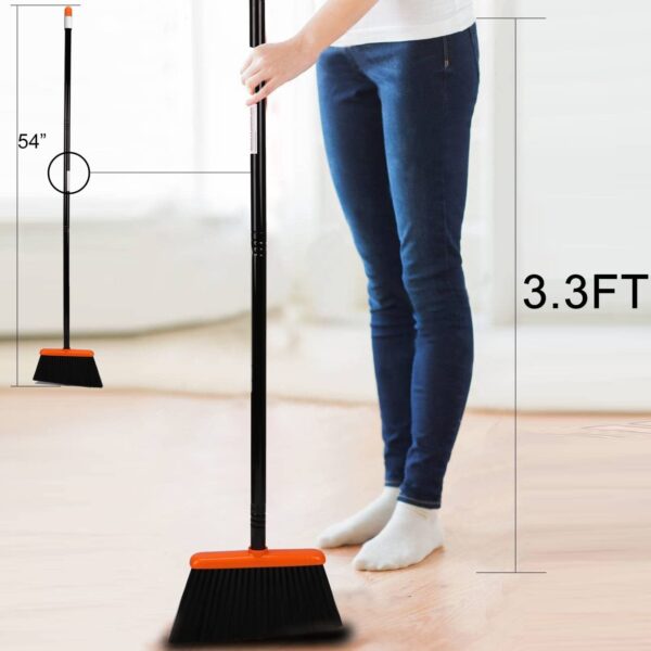 Broom and Dustpan Set with 52" Long Handle - Image 7