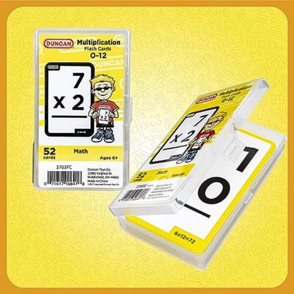 Duncan Flash Cards- Multiplication 3703FC Yellow & White, Medium - Image 2