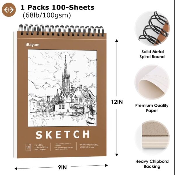 Premium Sketch Book Set, 1-Pack - Image 7