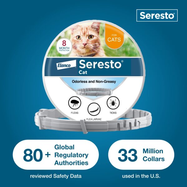 Seresto Cat Vet-Recommended Flea & Tick Treatment & Prevention Collar for Cats | 8 Months Protection - Image 4