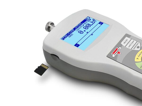 TORBAL FB200 Digital Force Gauge, 40lbf x 0.01lbf, Tension and Compression, Built-in microSD, USB, RS232, Peak and Multi Peak Detection - Image 7