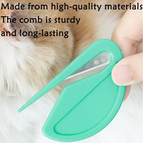 Cyhdddr 5Pcs Knotting Comb for Cats, Pet Knotting Comb De Knotting Comb for Dog Pet Hair Removal Tool Cat Dog Grooming Supplies Matted Fur Remover - Image 4