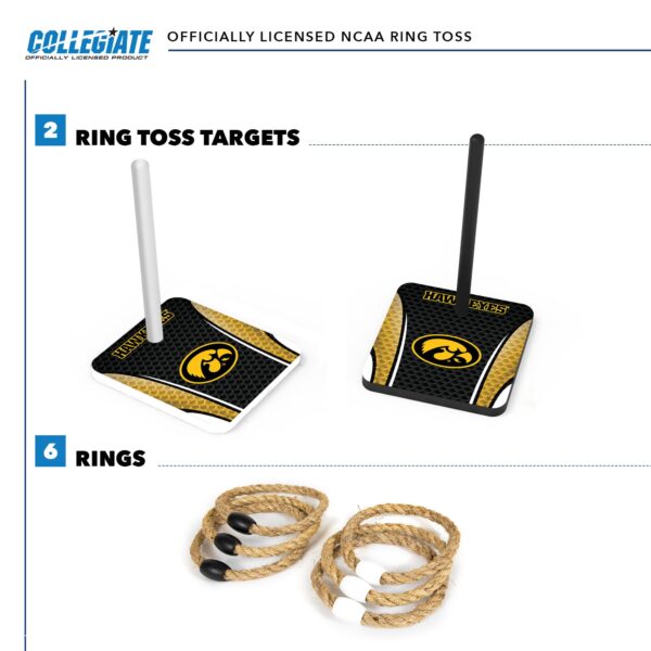 Wild Sports College Quoits Set with Direct Print HD Team Graphics – Tailgate Ring Toss Game - Image 4