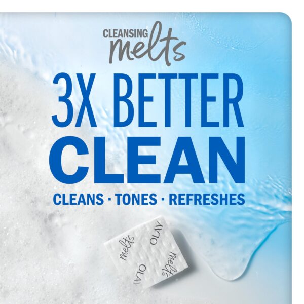 Olay Cleansing Melts + Retinol Face Cleanser, 64 ct. total (2 x 32 ct.), Water-Activated Face Wash to Clean, Tone, and Refresh - Image 12