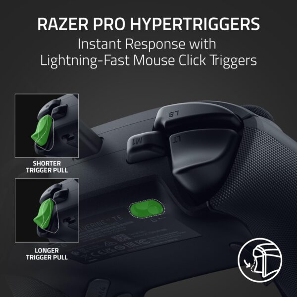 Razer Wolverine V3 Tournament Edition Wired Gaming Controller: Licensed for Xbox Series X|S, Xbox One, Windows PC - 6 Remappable Buttons - Fast Triggers - USB-C Cable - Wired Tournament Mode - Black - Image 8