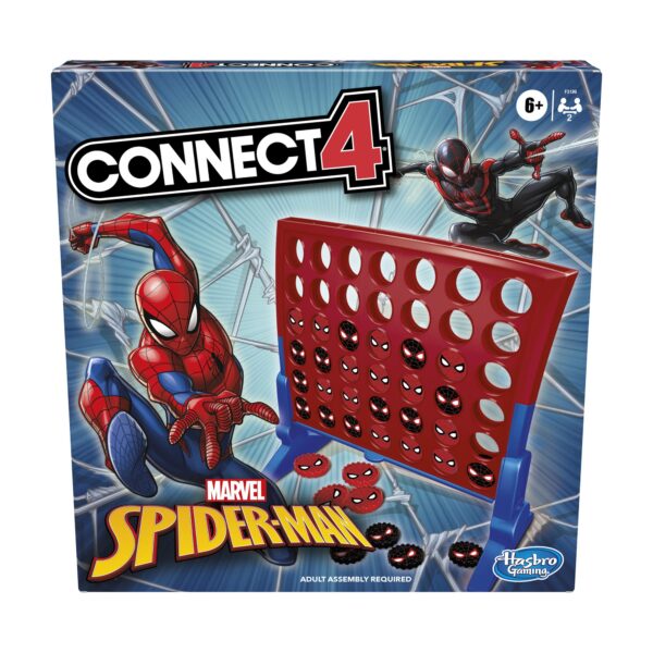 Connect 4 Marvel Spider-Man Edition, Strategy Board Game for 2 Players