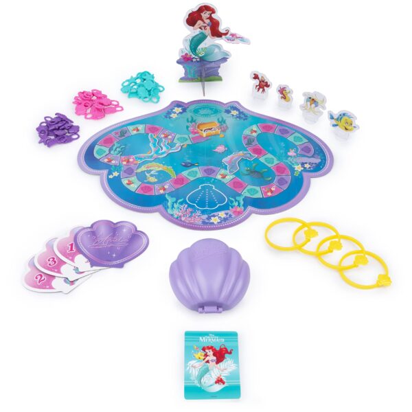 Disney Princess, Charming Sea Adventure Board Game Little Mermaid Toys Featuring Ariel & Friends - Image 2