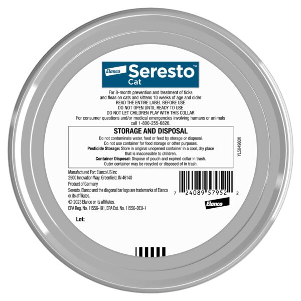 Seresto Cat Vet-Recommended Flea & Tick Treatment & Prevention Collar for Cats | 8 Months Protection - Image 8