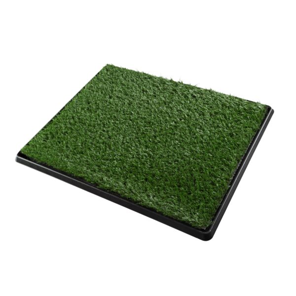 Artificial Grass Puppy Pee Pad for Dogs and Small Pets - 20x25 Reusable 3-Layer Training Potty Pad with Tray - Dog Housebreaking Supplies by PETMAKER - Image 3