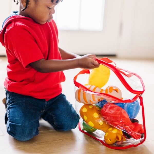 Melissa & Doug K's Kids Bowling Friends Play Set and Game With 6 Pins and Convenient Carrying Case - Image 4