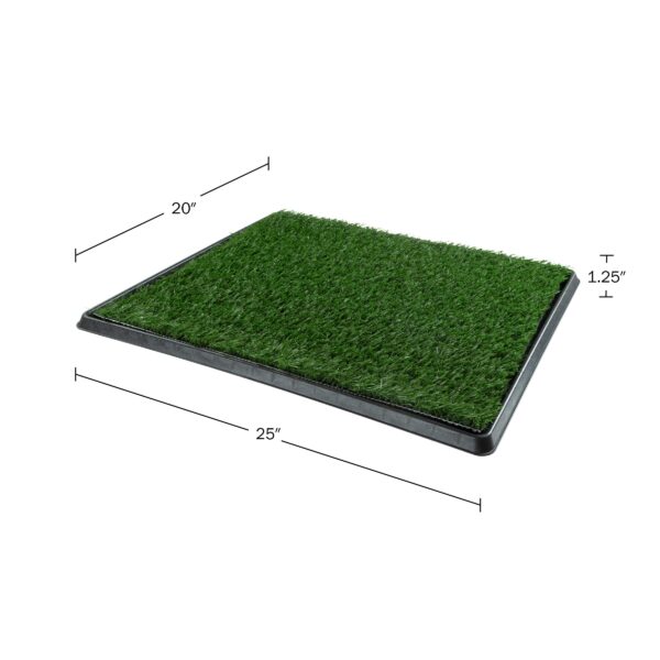 Artificial Grass Puppy Pee Pad for Dogs and Small Pets - 20x25 Reusable 3-Layer Training Potty Pad with Tray - Dog Housebreaking Supplies by PETMAKER - Image 8