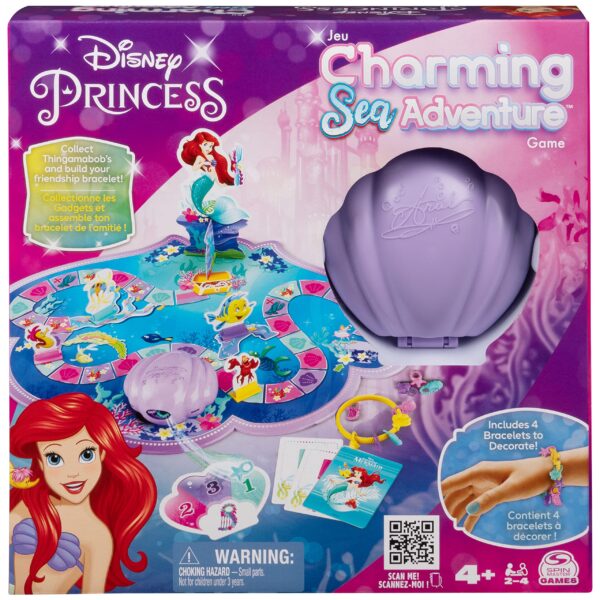 Disney Princess, Charming Sea Adventure Board Game Little Mermaid Toys Featuring Ariel & Friends - Image 4