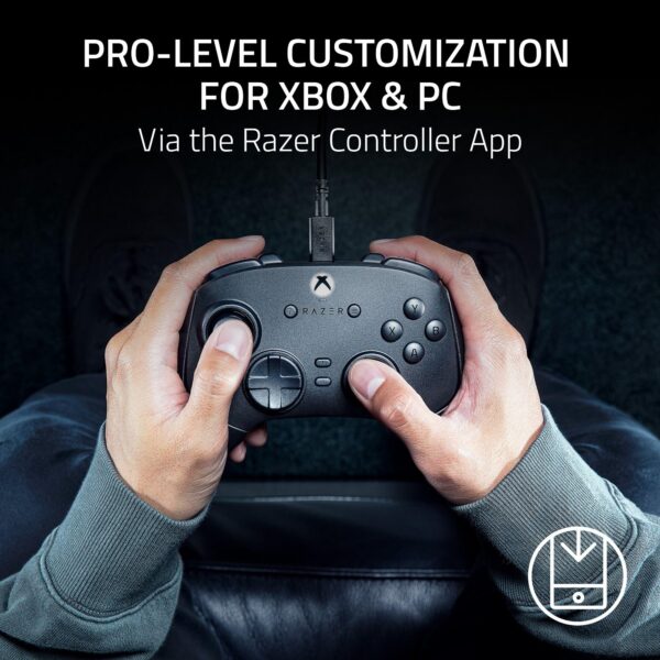 Razer Wolverine V3 Tournament Edition Wired Gaming Controller: Licensed for Xbox Series X|S, Xbox One, Windows PC - 6 Remappable Buttons - Fast Triggers - USB-C Cable - Wired Tournament Mode - Black - Image 5