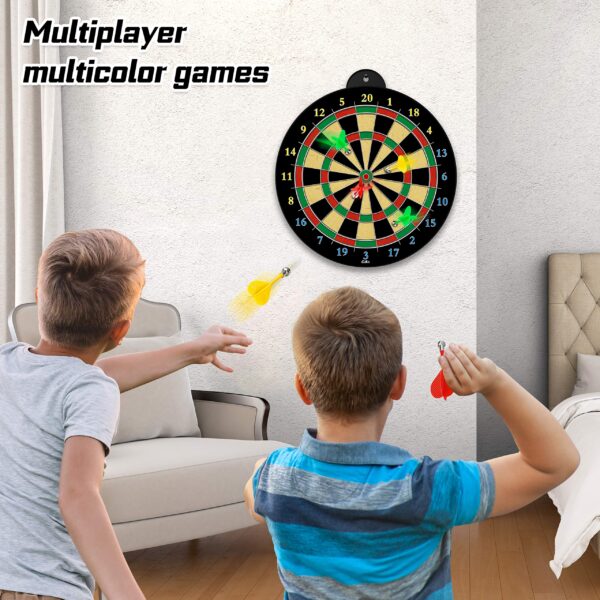 Magnetic Dart Board - 12pcs Magnetic Darts (Red Green Yellow) - Excellent Indoor Game and Party Games - Image 4